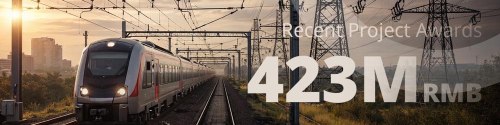 423 Million RMB in Recent Grid and Rail Project Awards